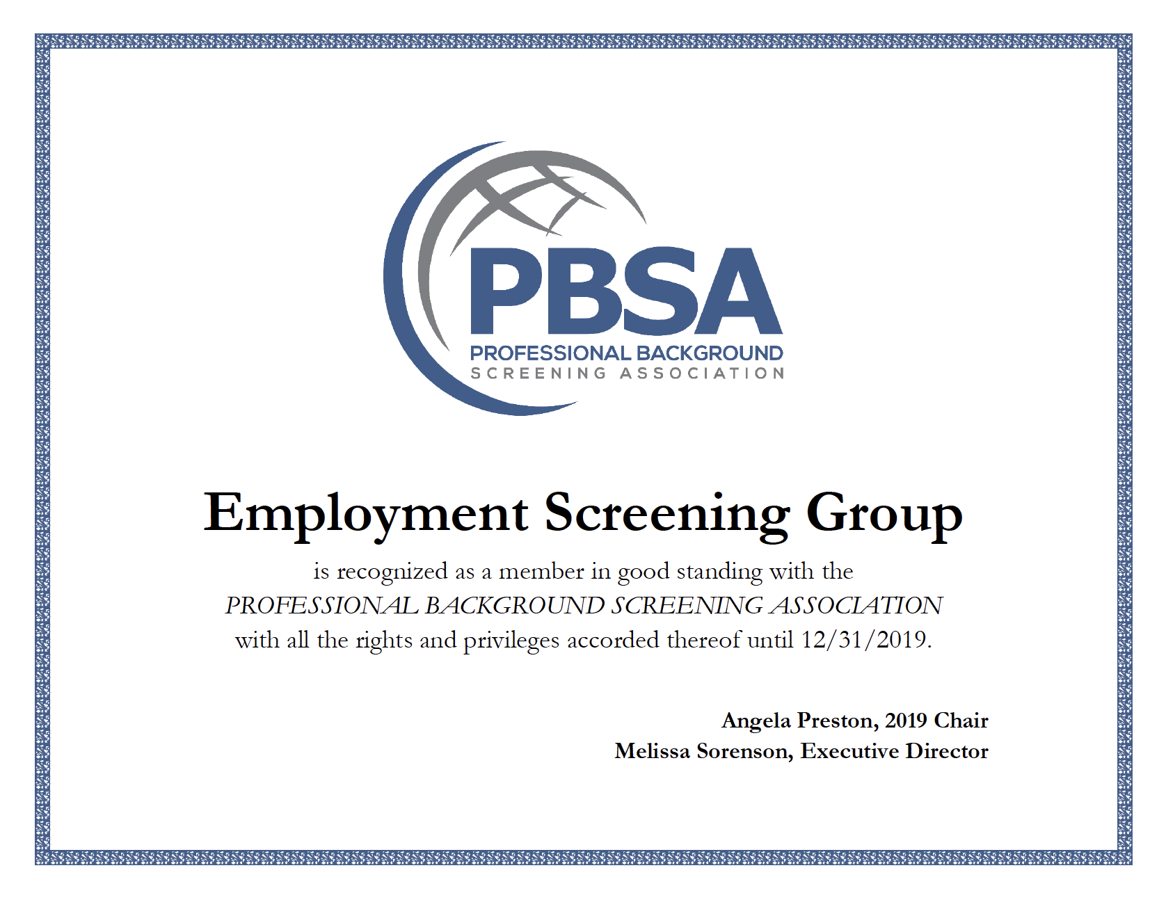 Professional Background Screening Association